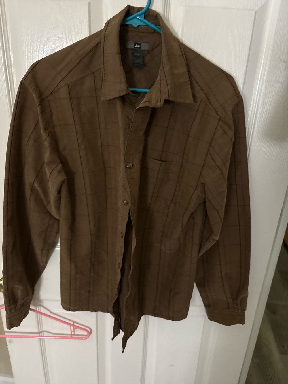 REI Brown Men's Button-Up Jacket- small